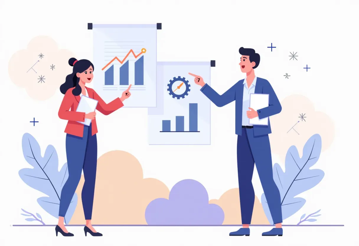 Illustration of a custom web application